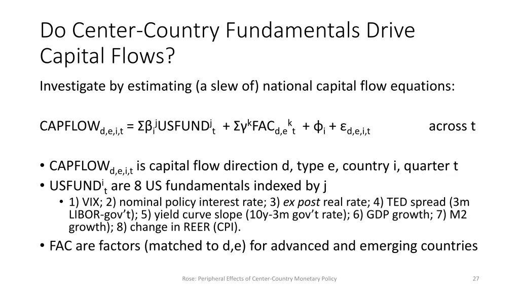 do center country fundamentals drive capital flows