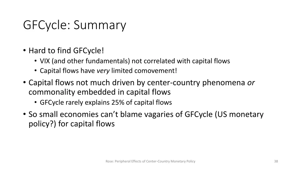 gfcycle summary