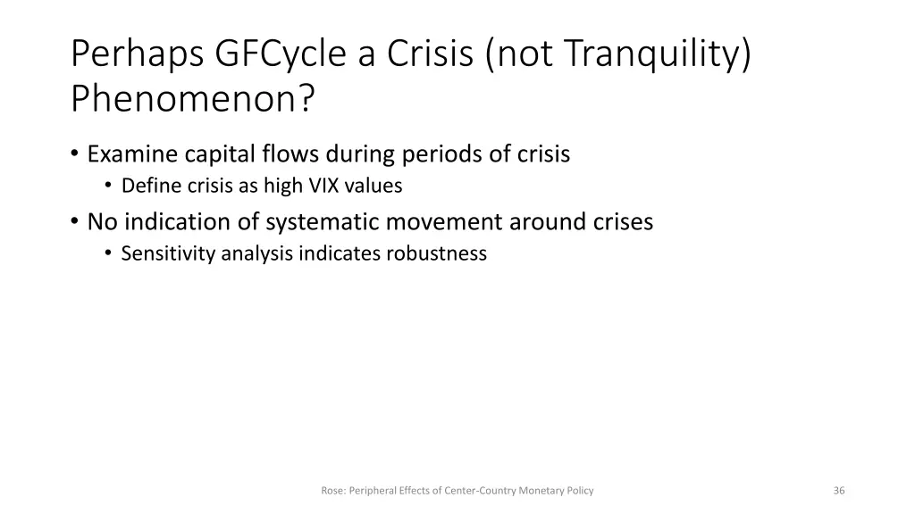 perhaps gfcycle a crisis not tranquility