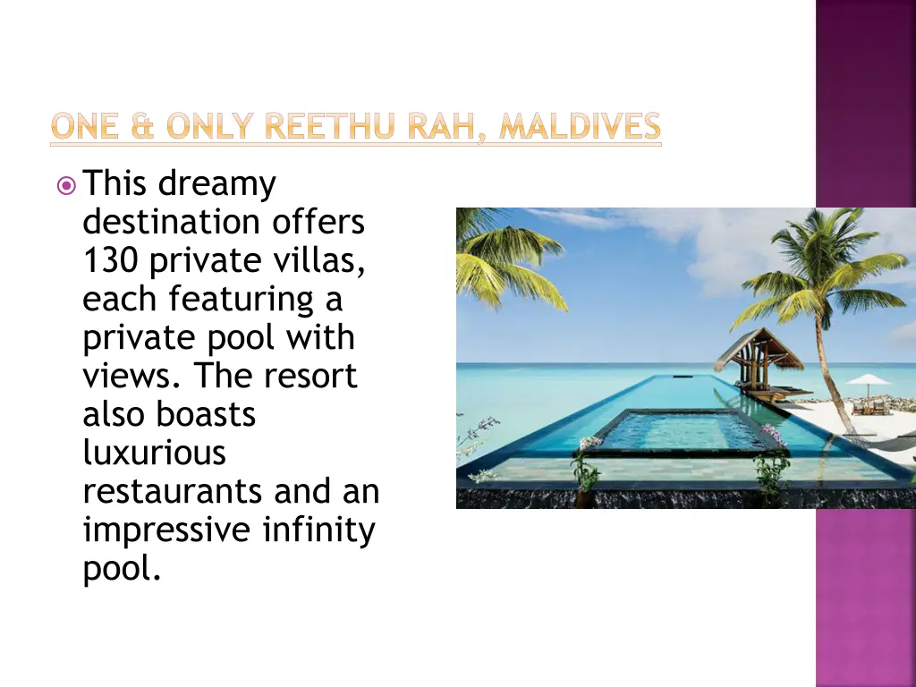 one only reethu rah maldives