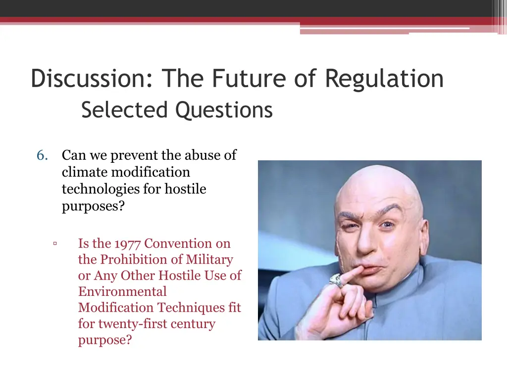 discussion the future of regulation selected 5