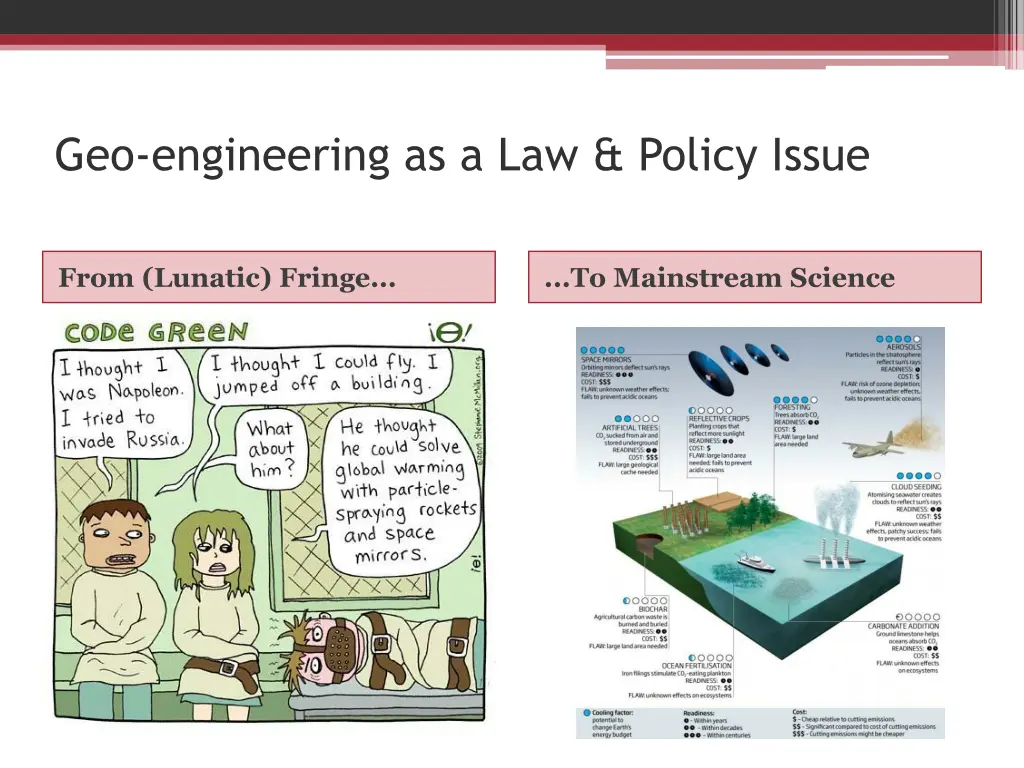 geo engineering as a law policy issue