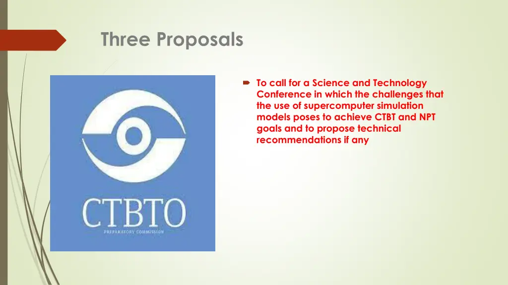 three proposals