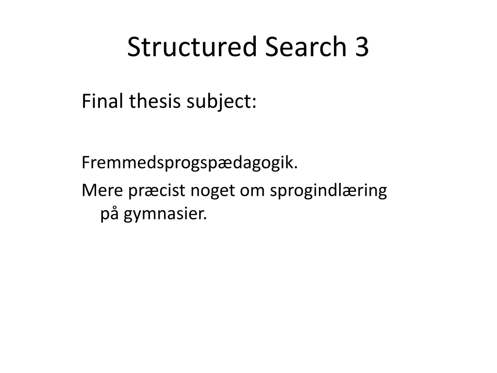 structured search 3