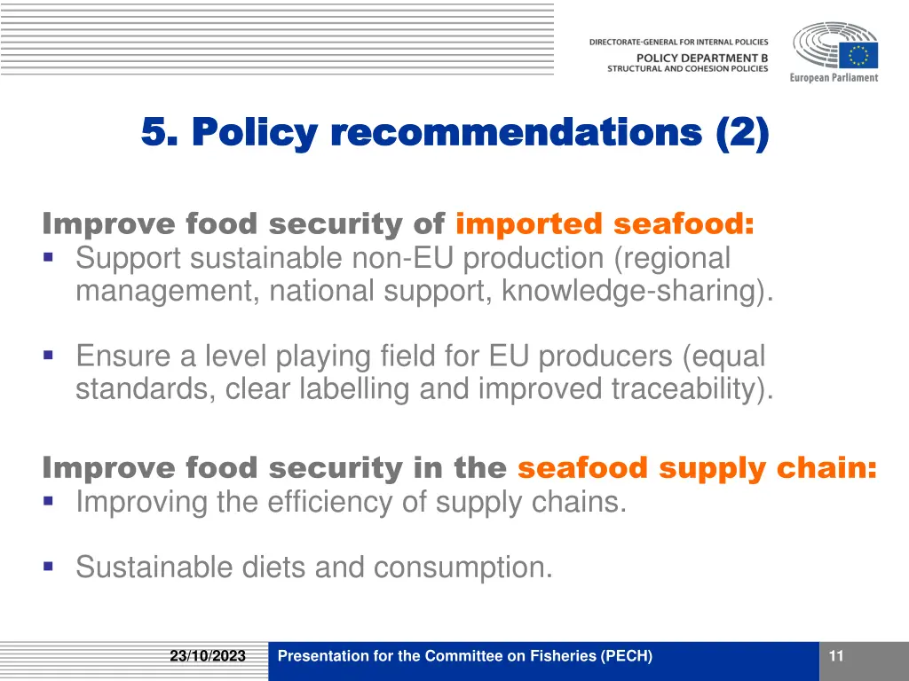 5 policy recommendations 2 5 policy