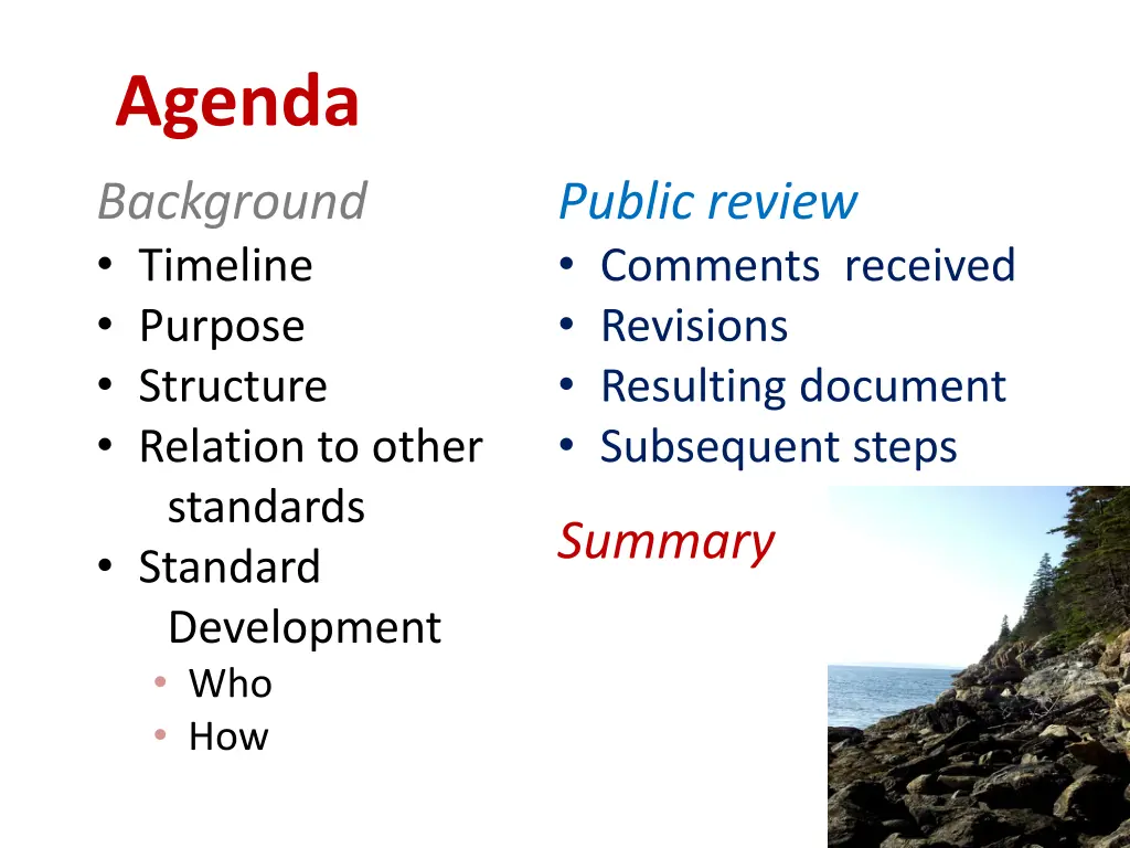 agenda