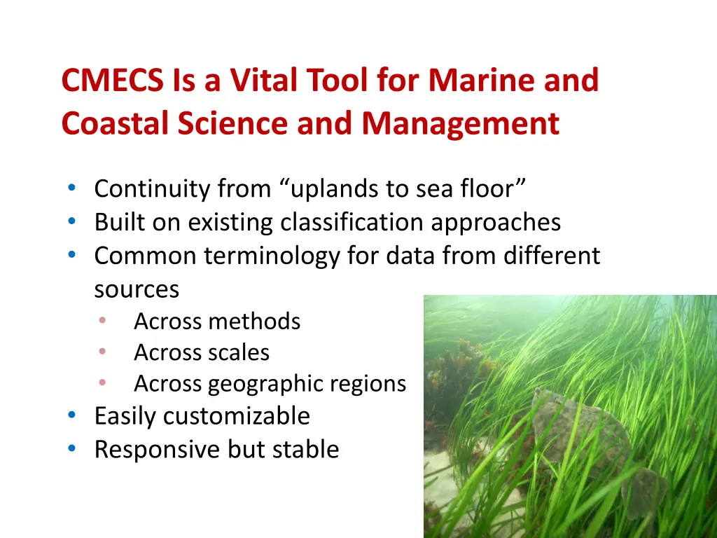 cmecs is a vital tool for marine and coastal