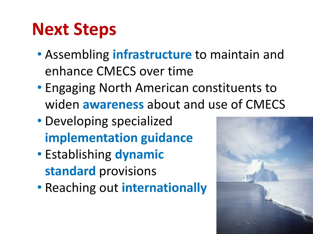 next steps assembling infrastructure to maintain