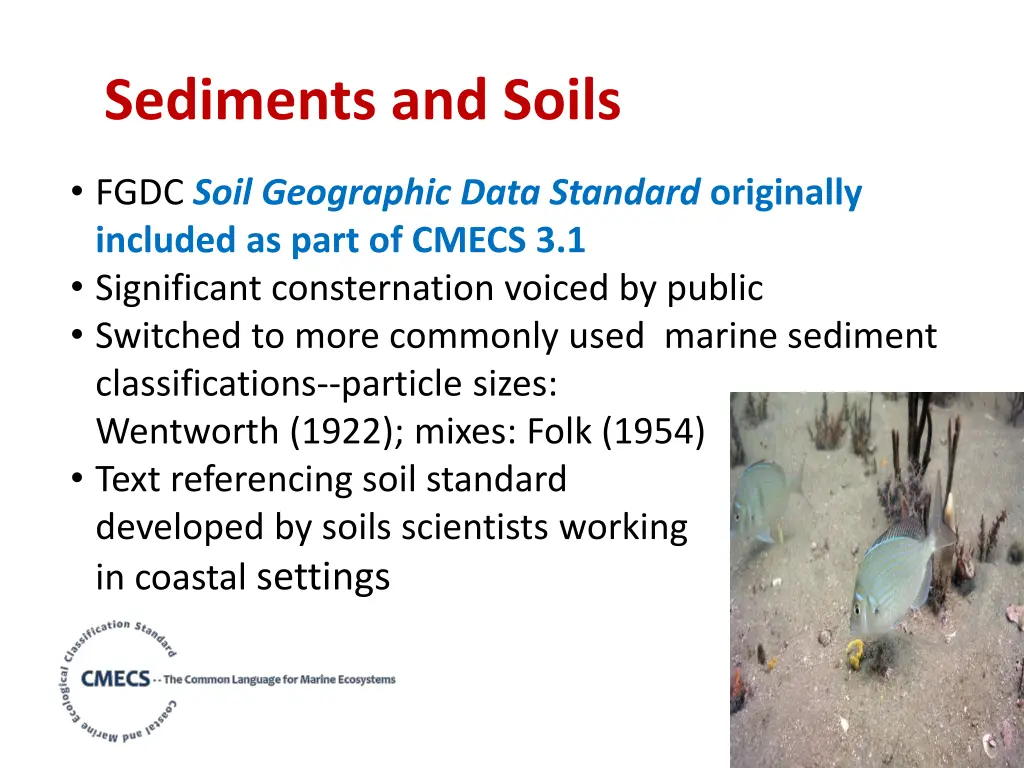 sediments and soils