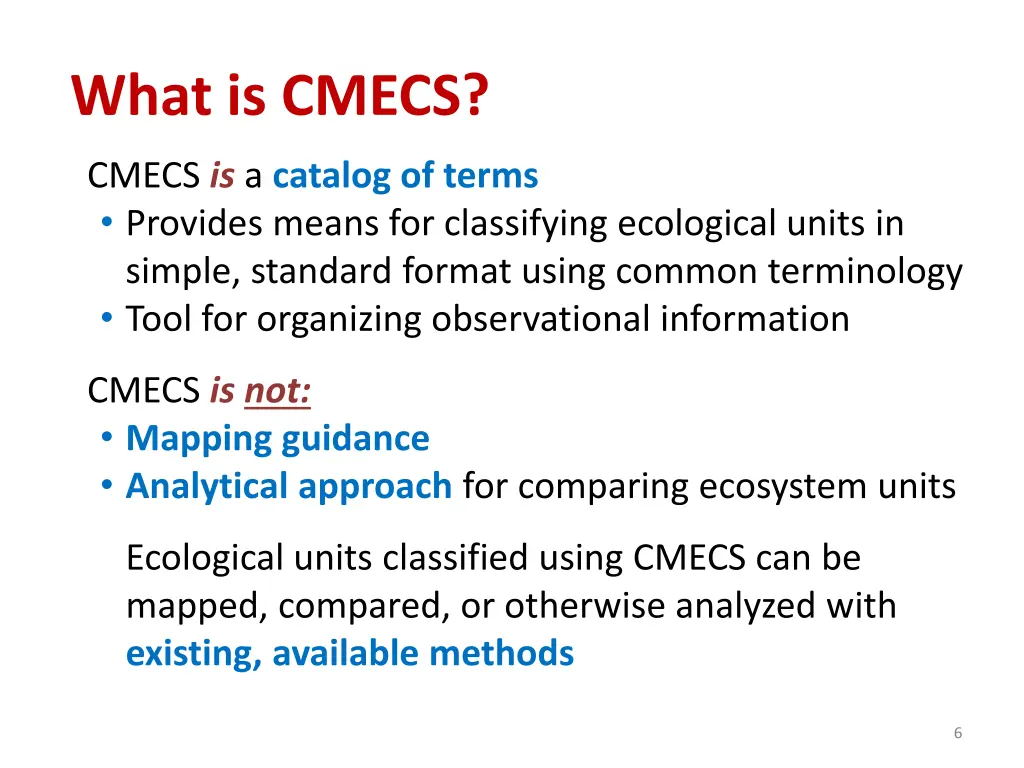 what is cmecs