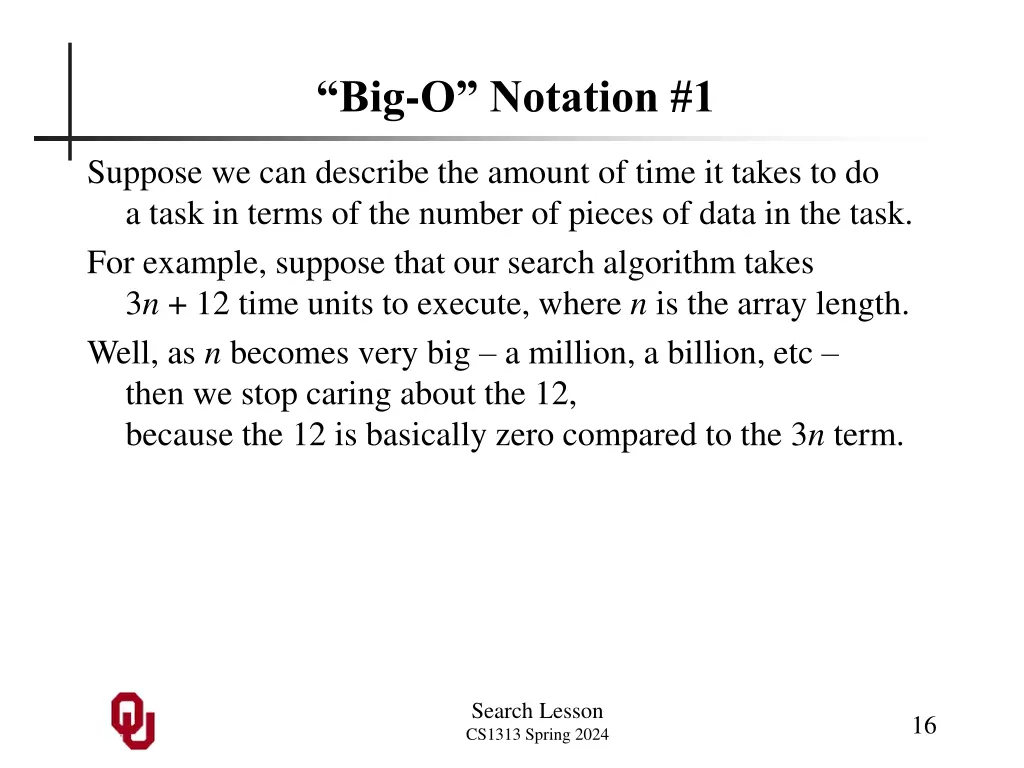 big o notation 1