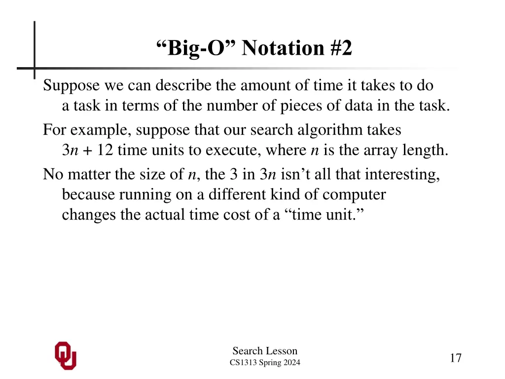 big o notation 2