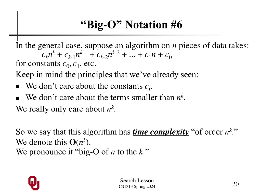 big o notation 6