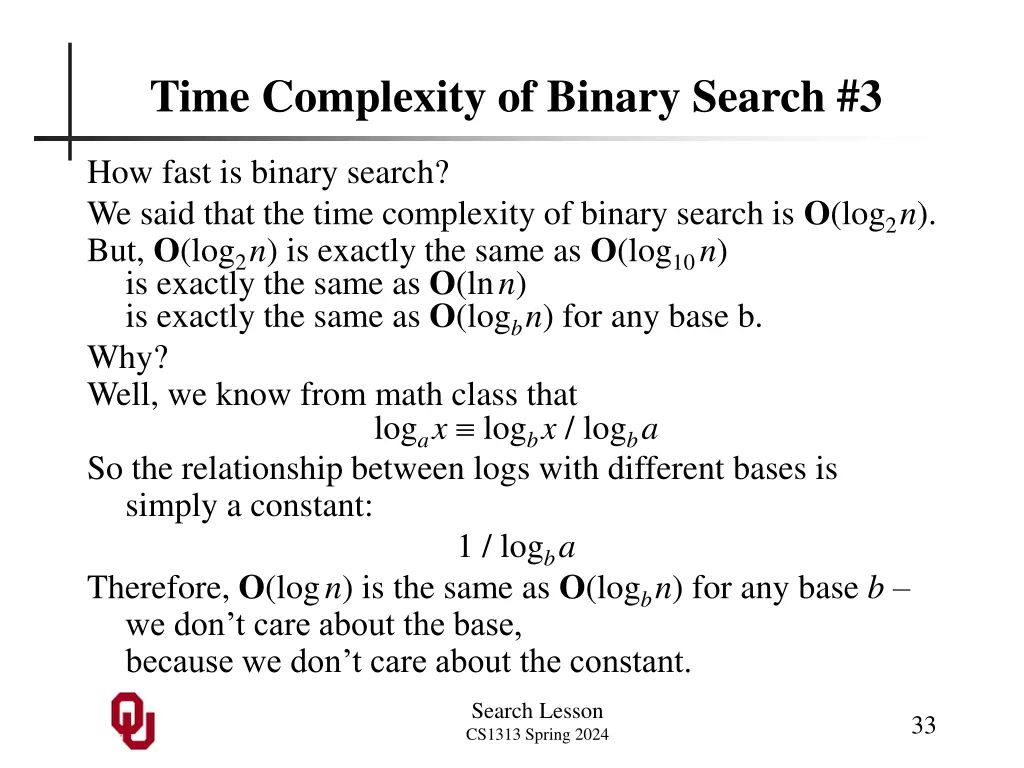 time complexity of binary search 3