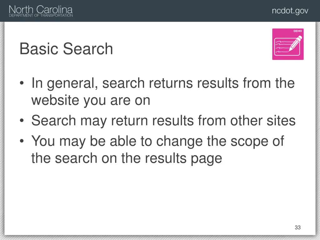 basic search