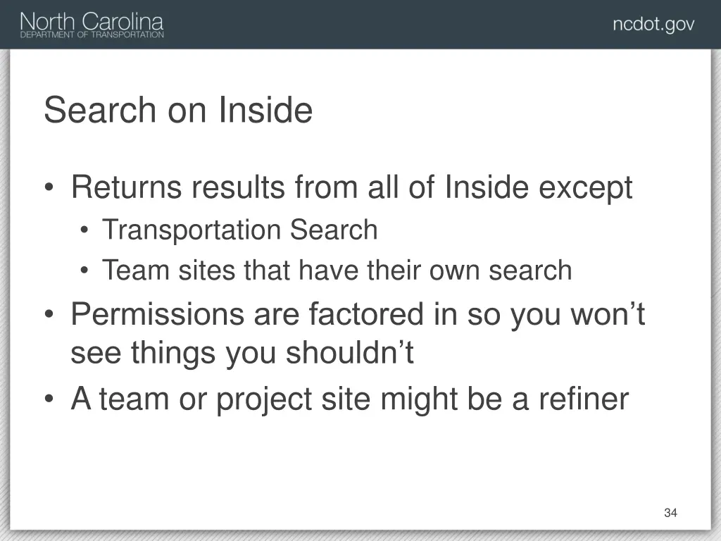 search on inside