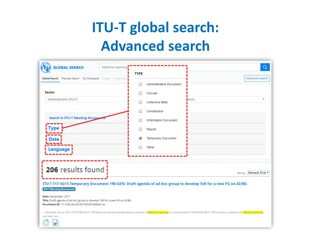 itu t global search advanced search 1