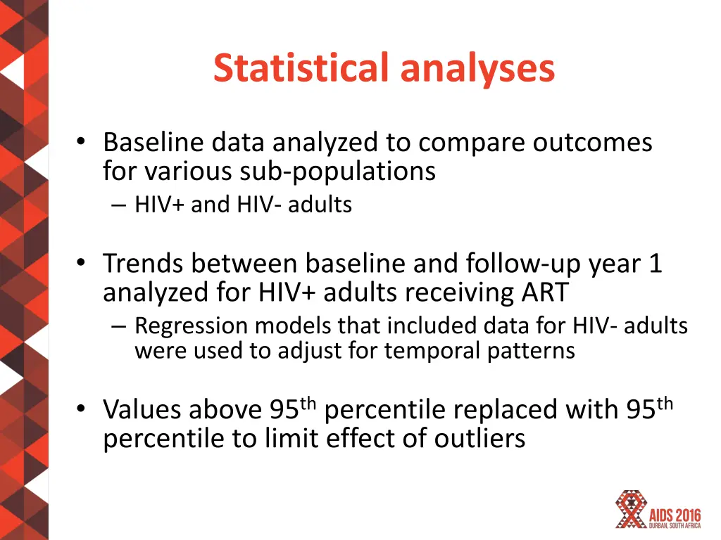 statistical analyses