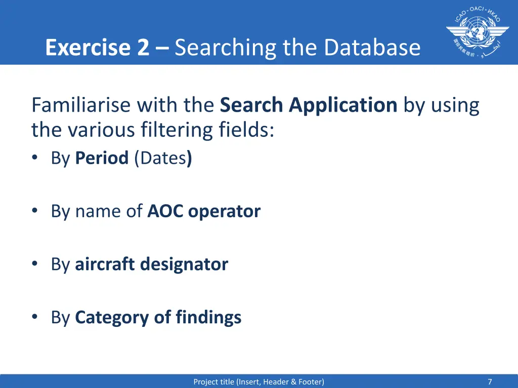 exercise 2 searching the database