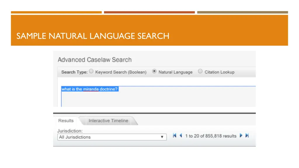 sample natural language search