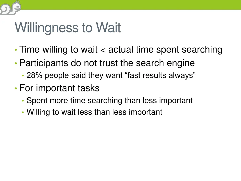 willingness to wait