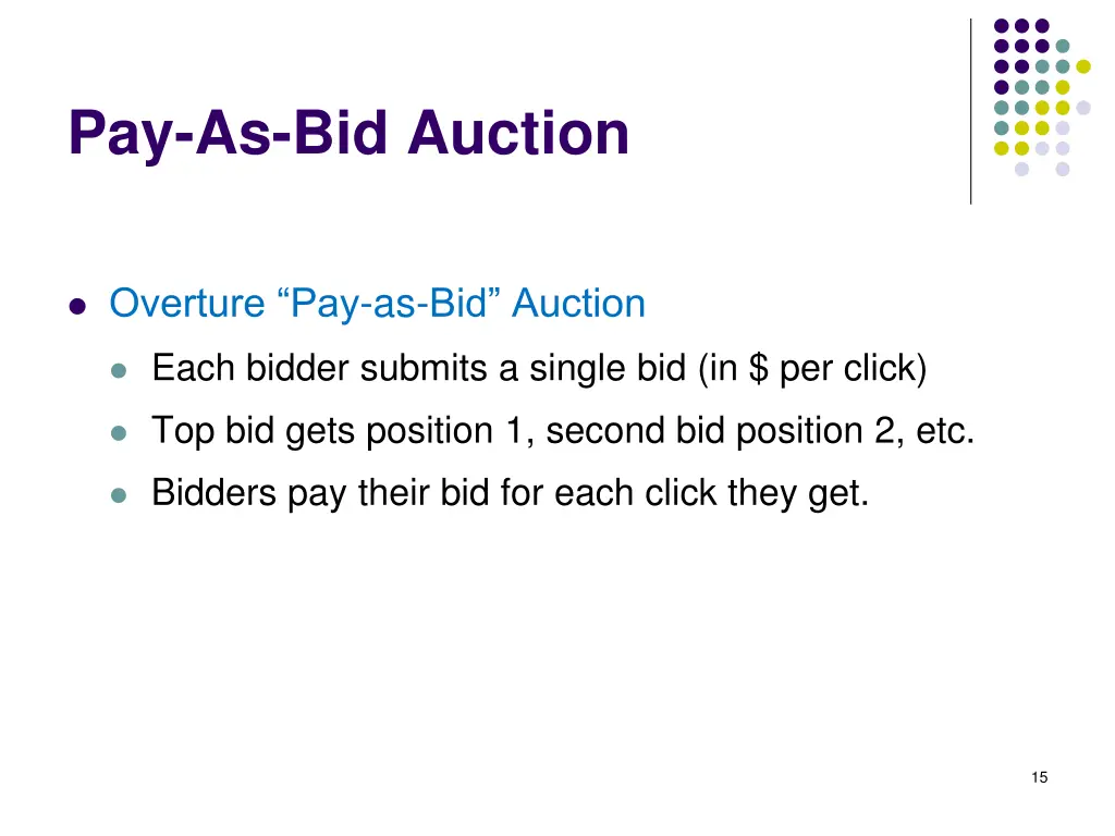 pay as bid auction