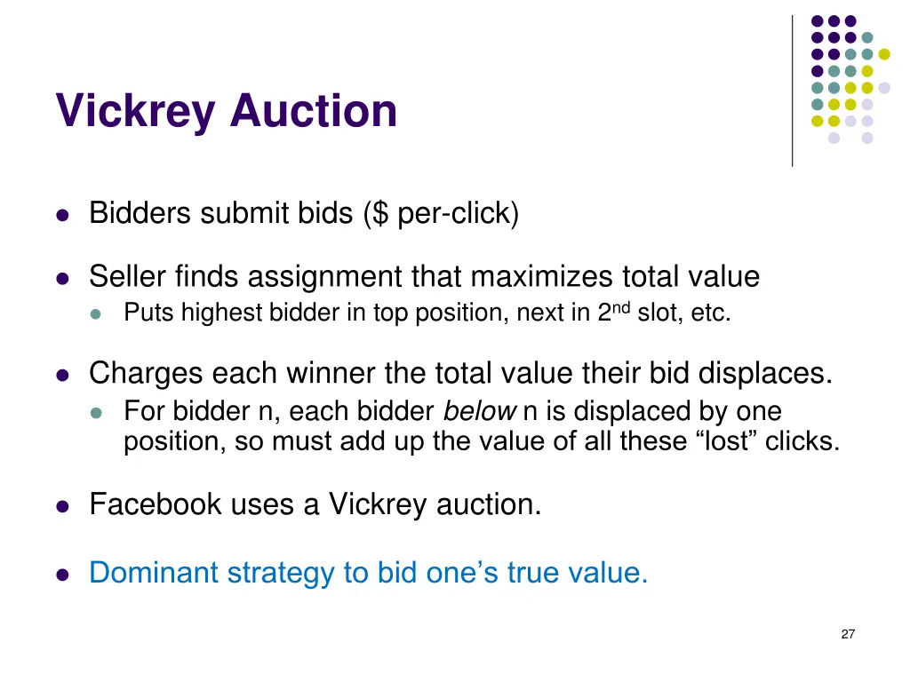 vickrey auction