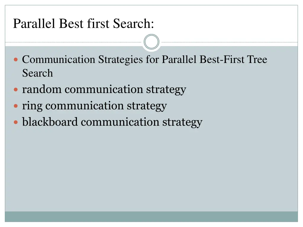 parallel best first search 4