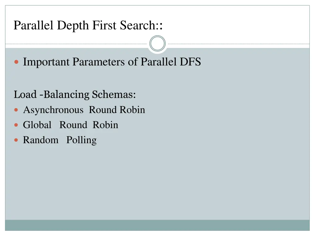 parallel depth first search 1