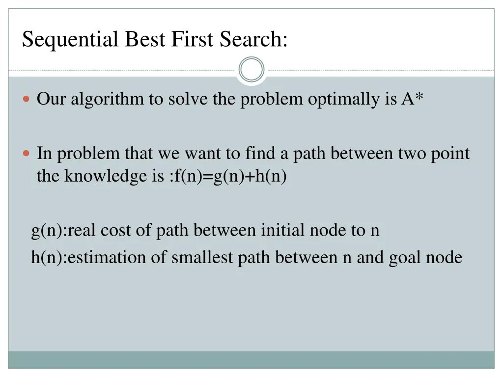 sequential best first search 2