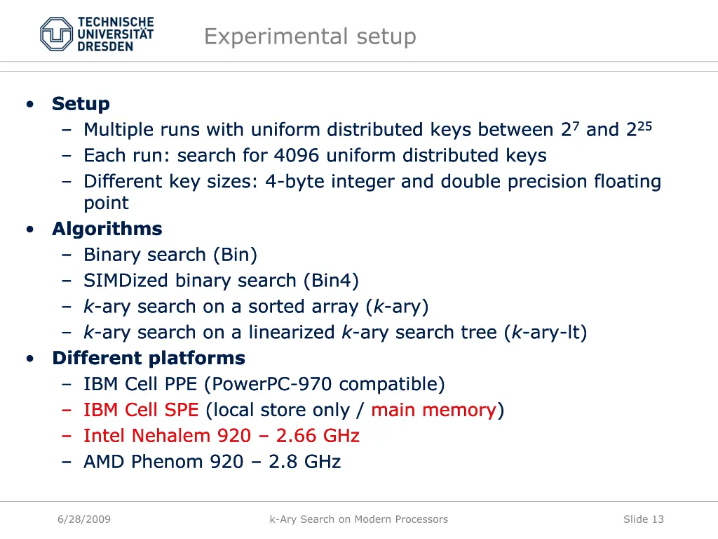 experimental setup