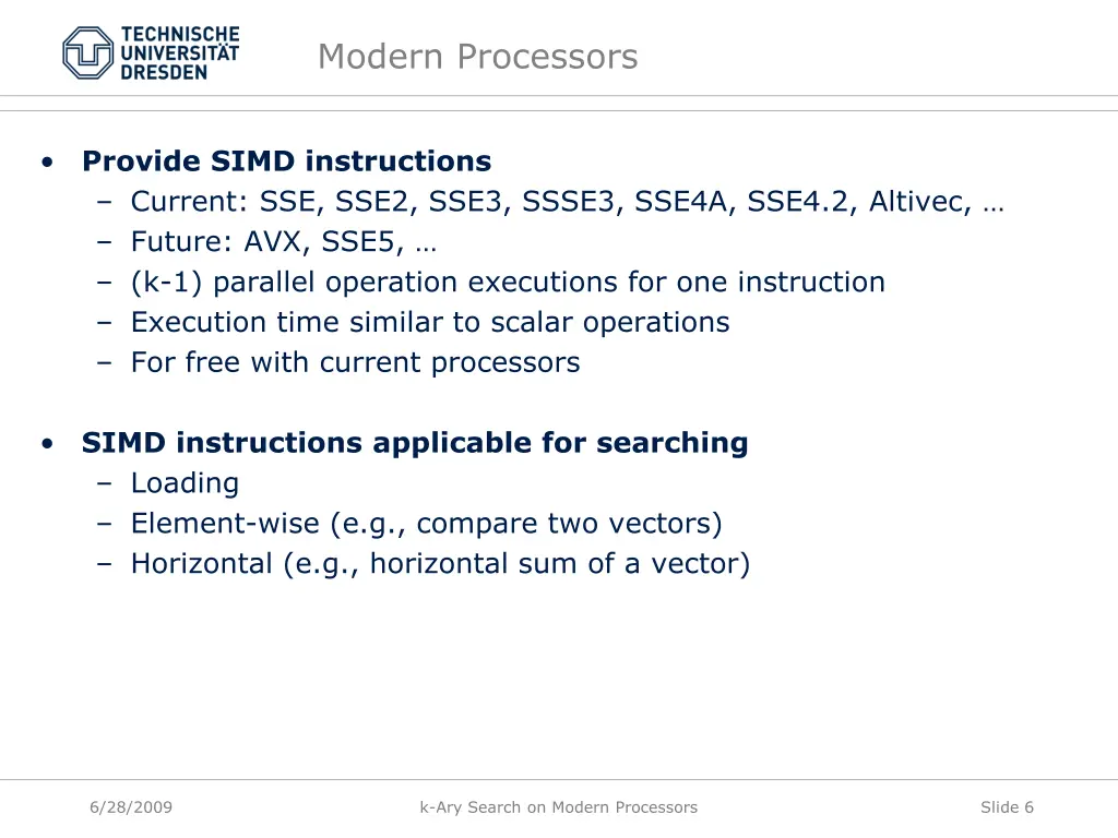 modern processors