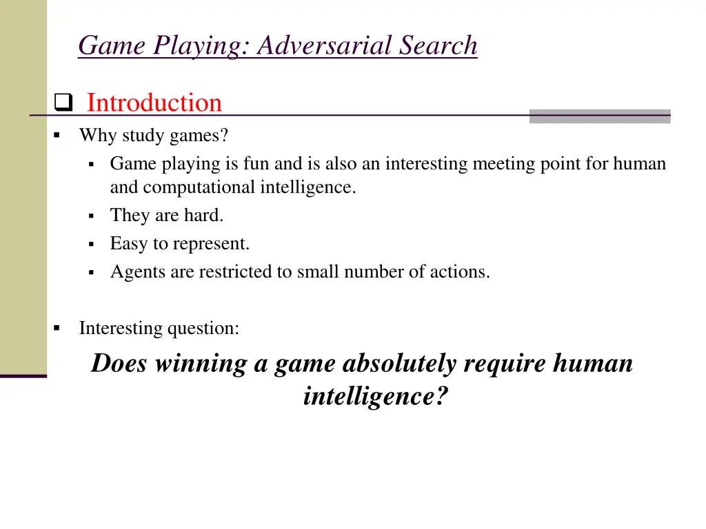 game playing adversarial search 2