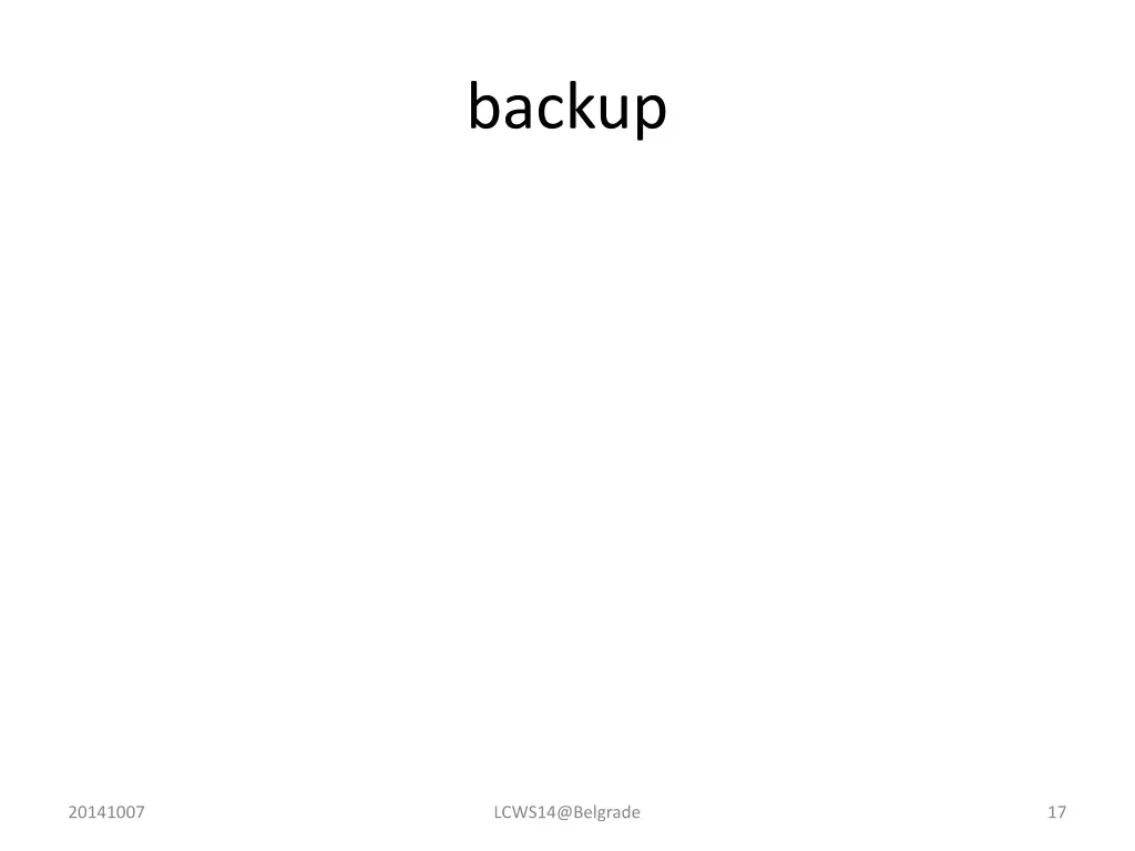 backup