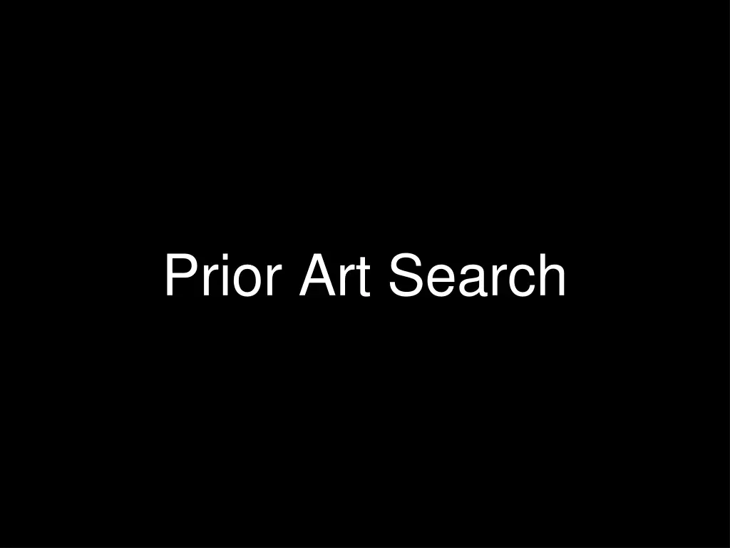 prior art search