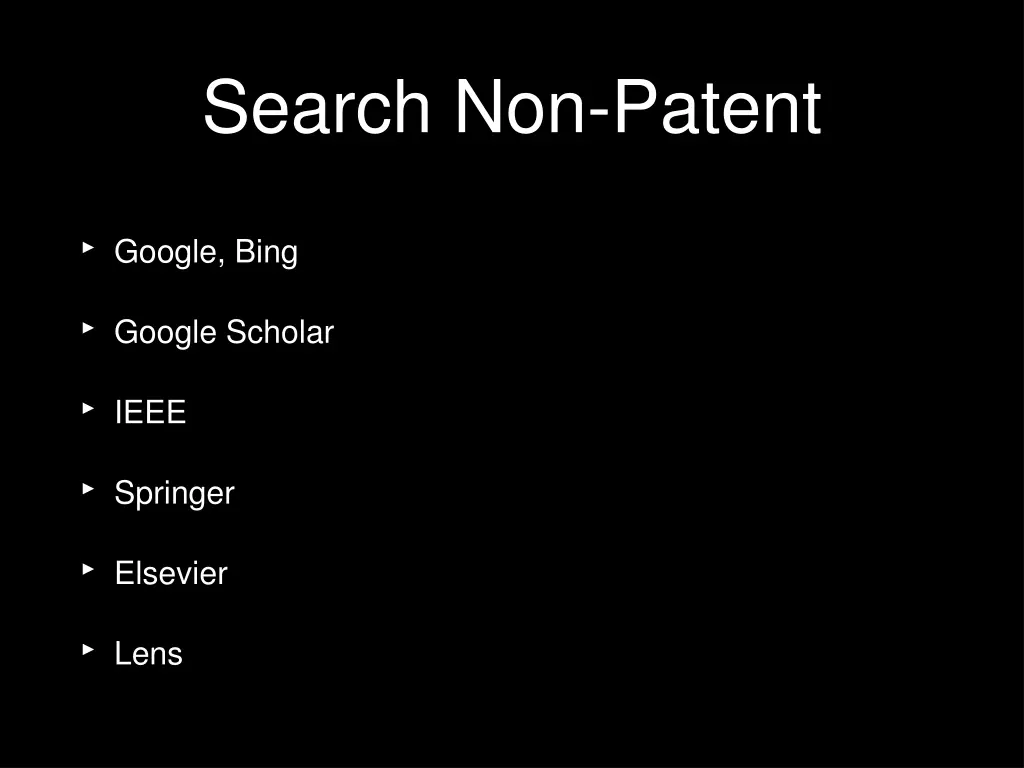 search non patent