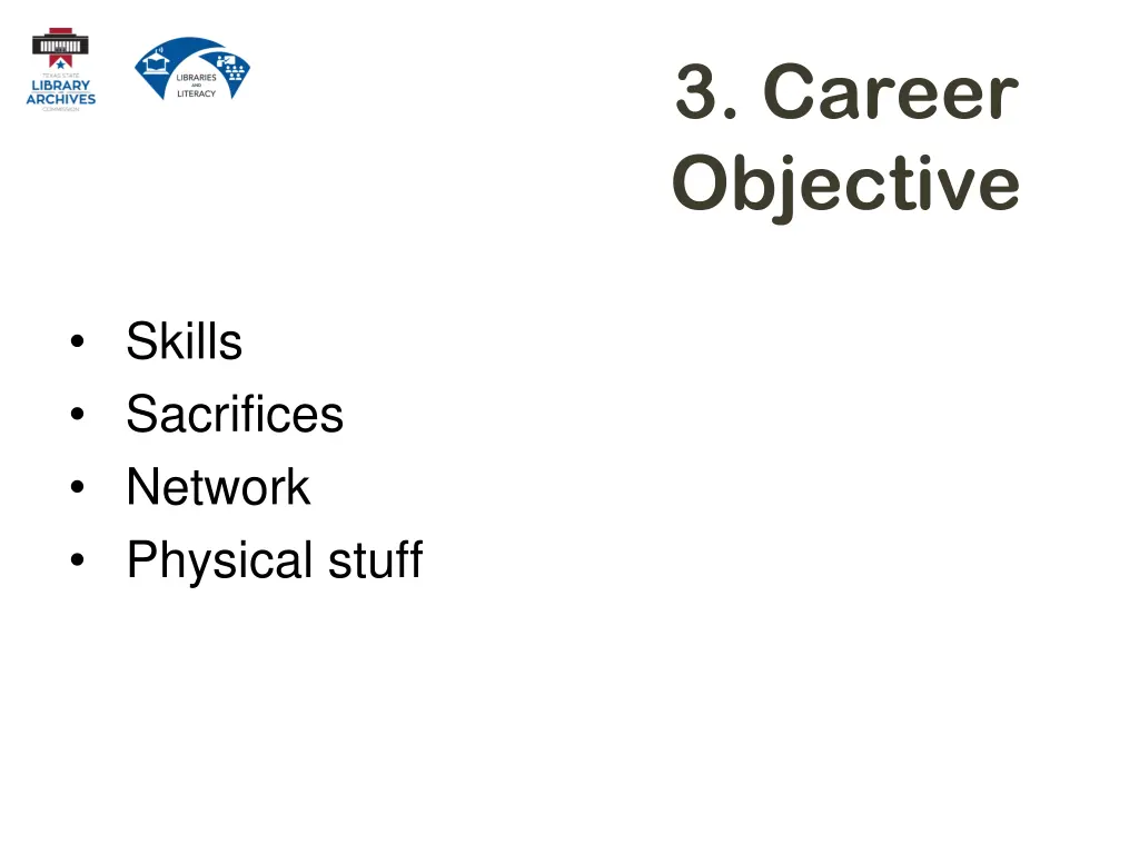 3 career objective