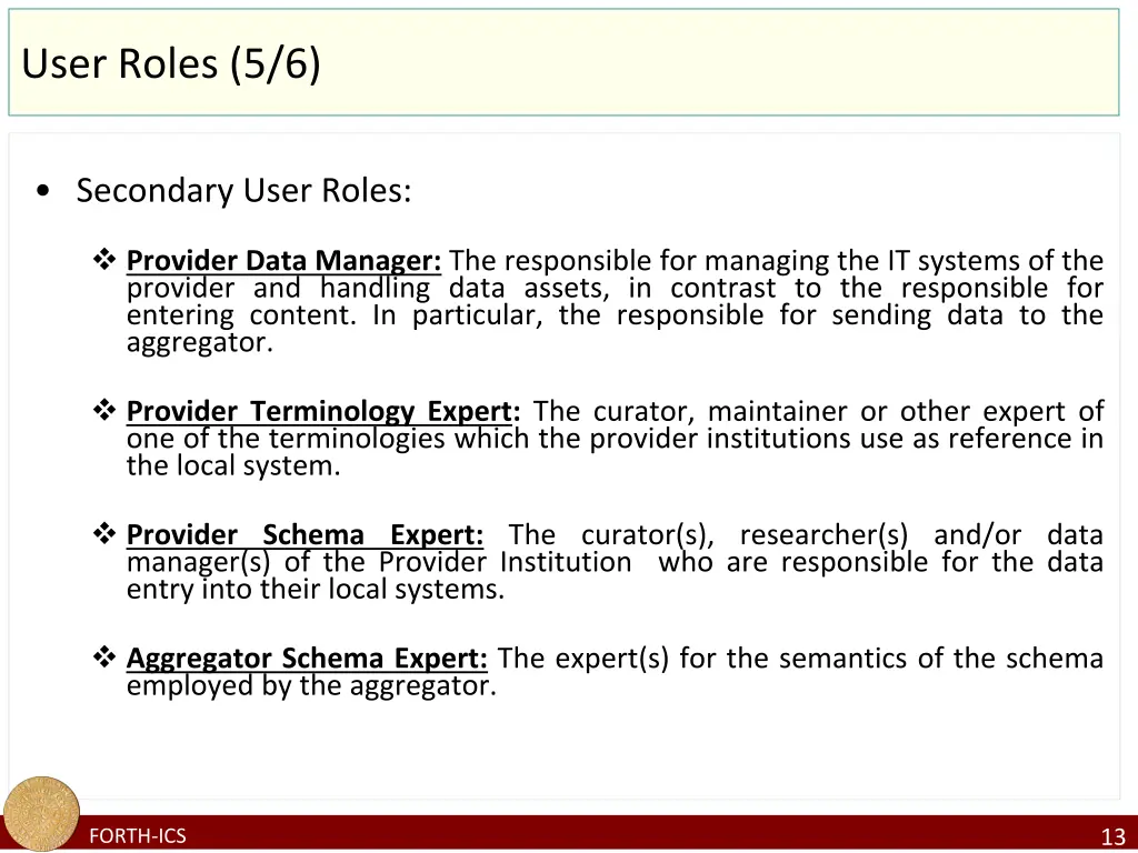 user roles 5 6