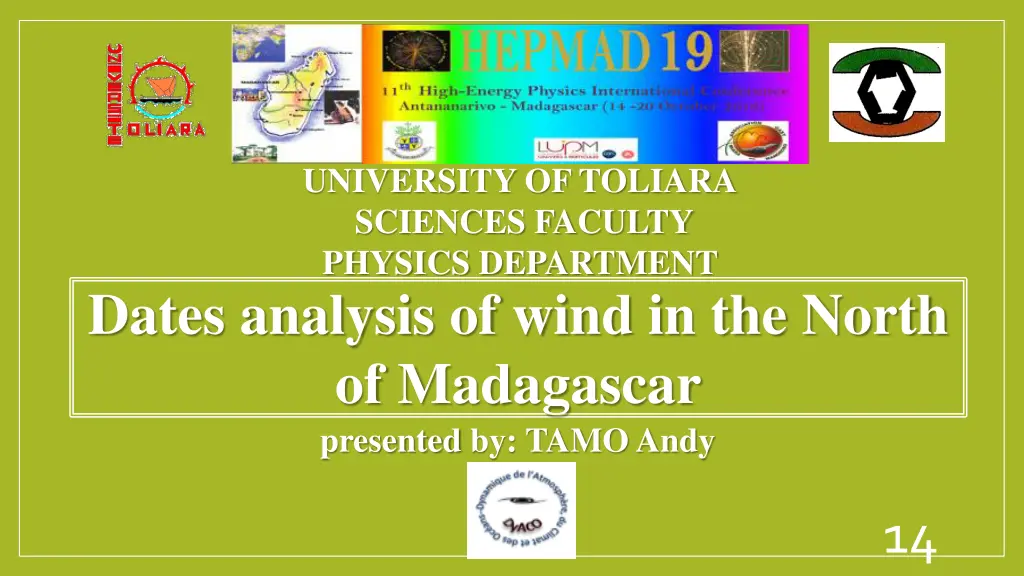 university of toliara sciences faculty physics 1