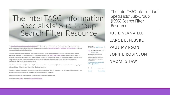 the intertasc information specialists sub group