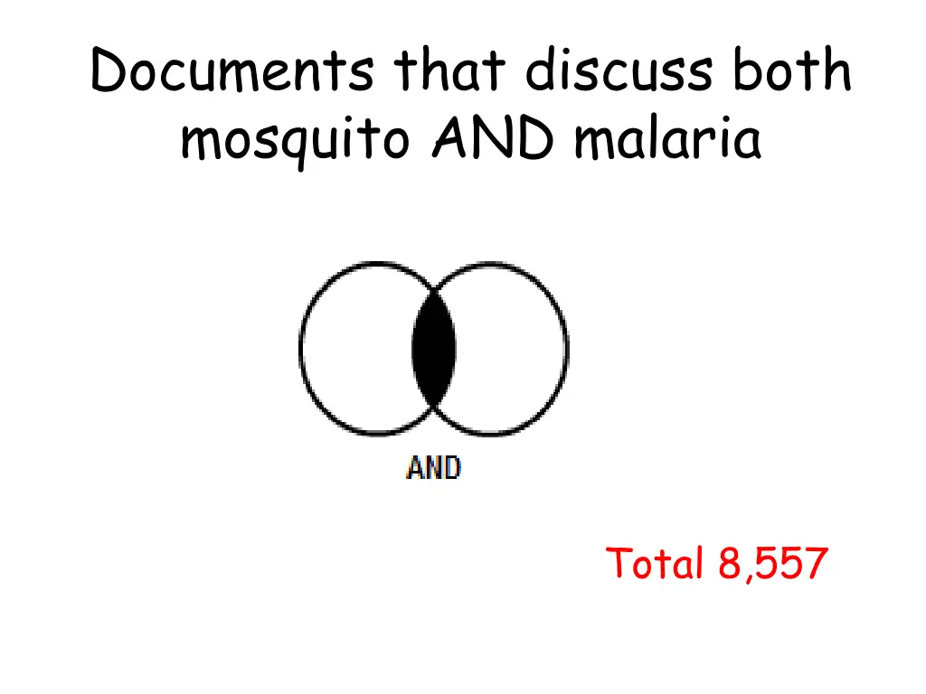 documents that discuss both mosquito and malaria