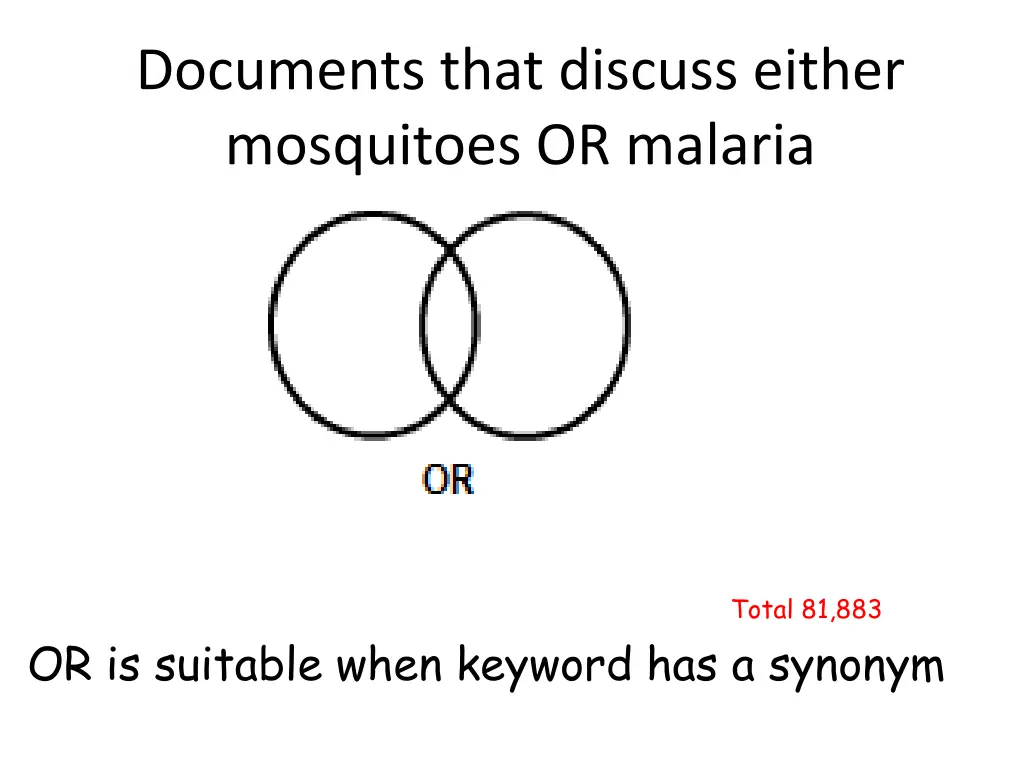 documents that discuss either mosquitoes