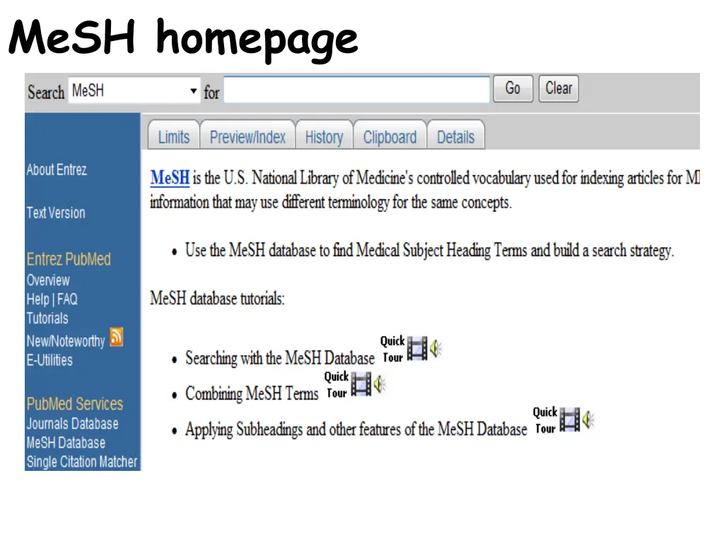 mesh homepage