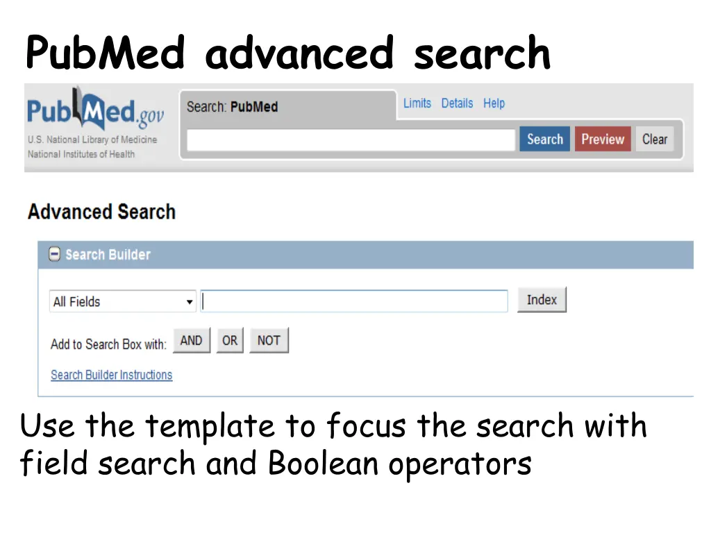 pubmed advanced search