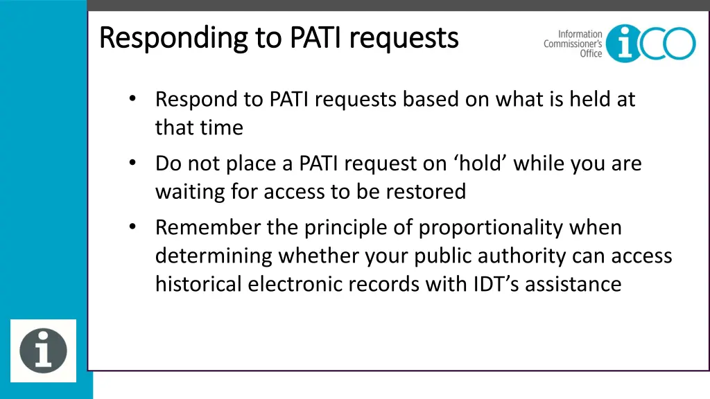 responding to pati requests responding to pati