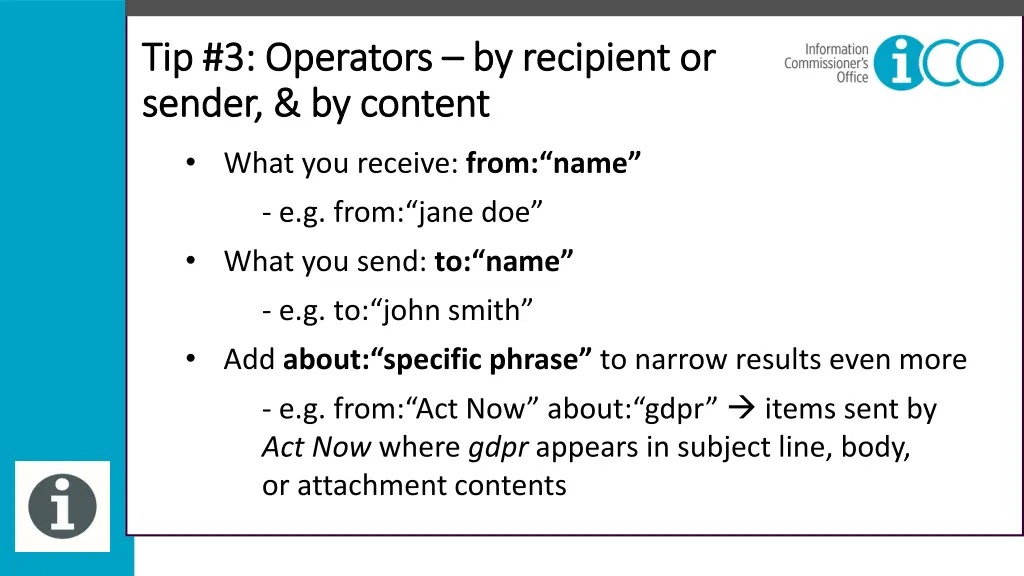 tip 3 operators tip 3 operators by recipient