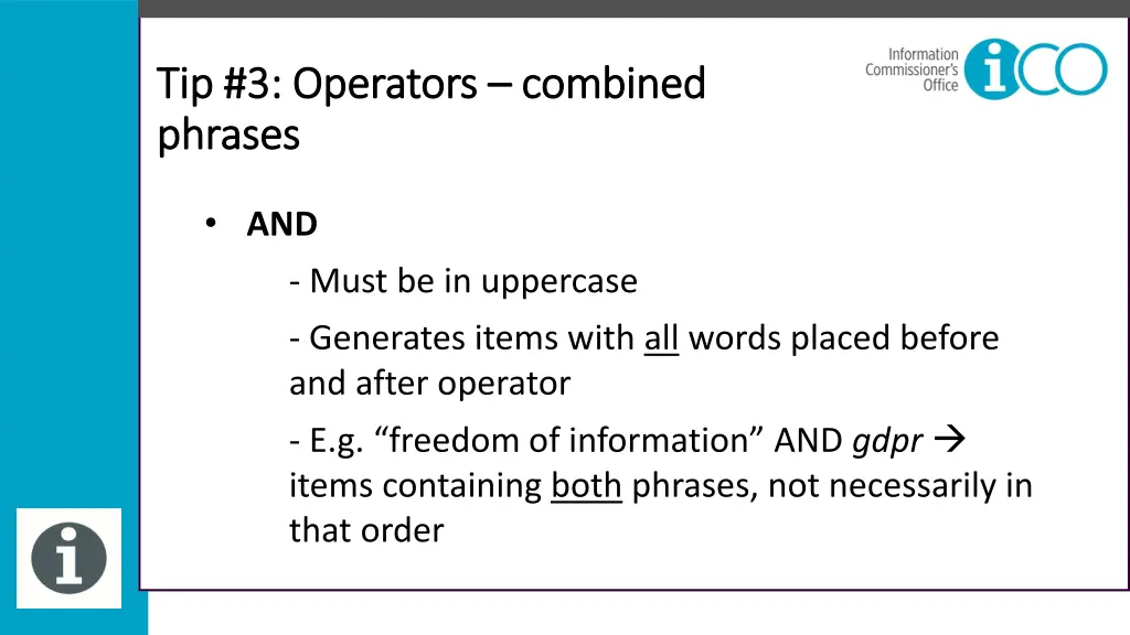 tip 3 operators tip 3 operators combined phrases