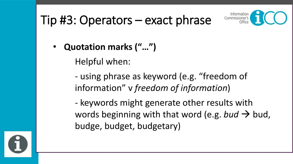 tip 3 operators tip 3 operators exact phrase