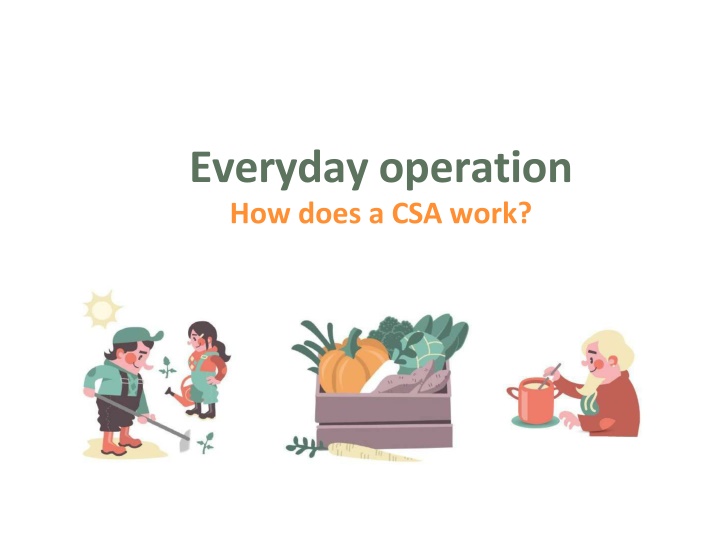 everyday operation how does a csa work