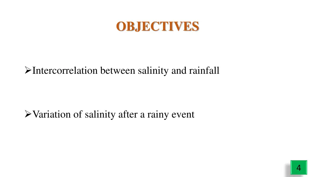 objectives